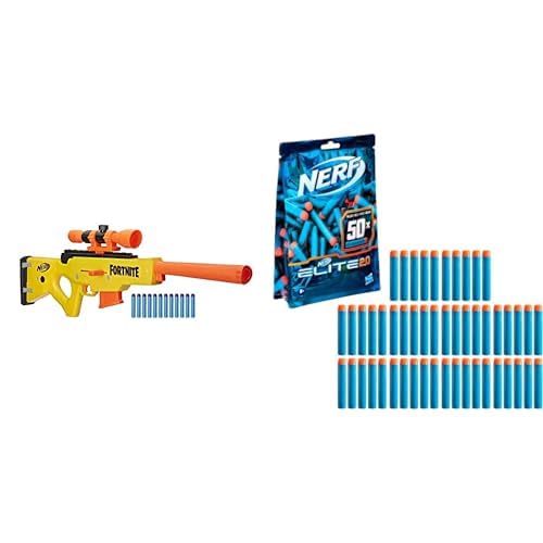 shingo1173　未使用　NERF FORTNITE BASR-L Nerf Fortnite BASR-L Bolt-Action Blaster with 12 Darts, Kids